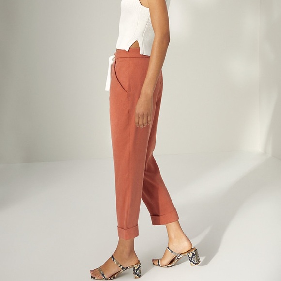 Aritzia Allant linen pants Wilfred pants in Nutmeg - Picture 9 of 16